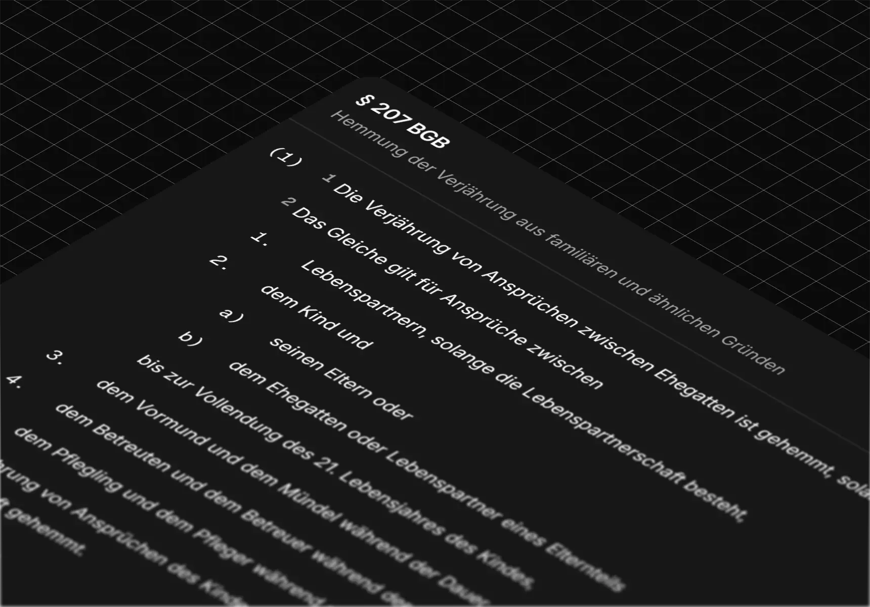 § 207 BGB in strukturierter Form.