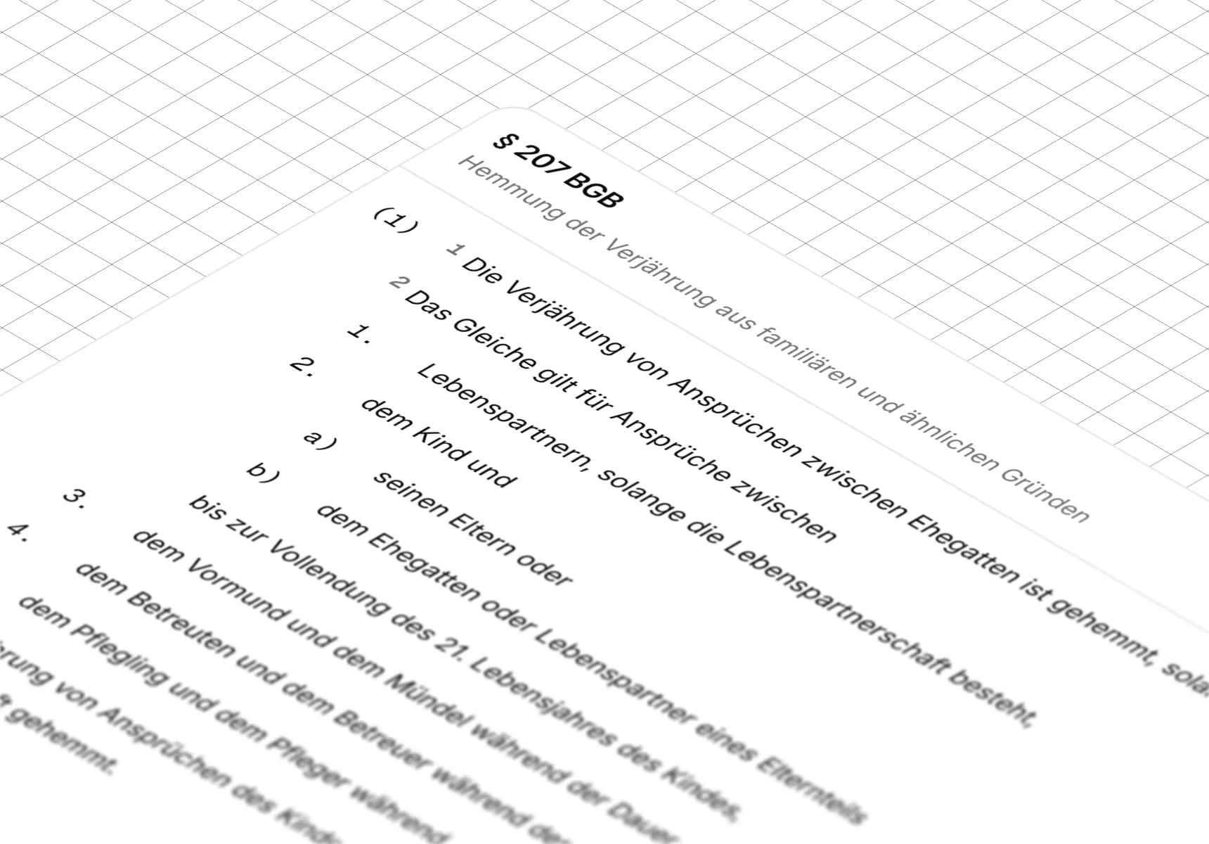 § 207 BGB in strukturierter Form.